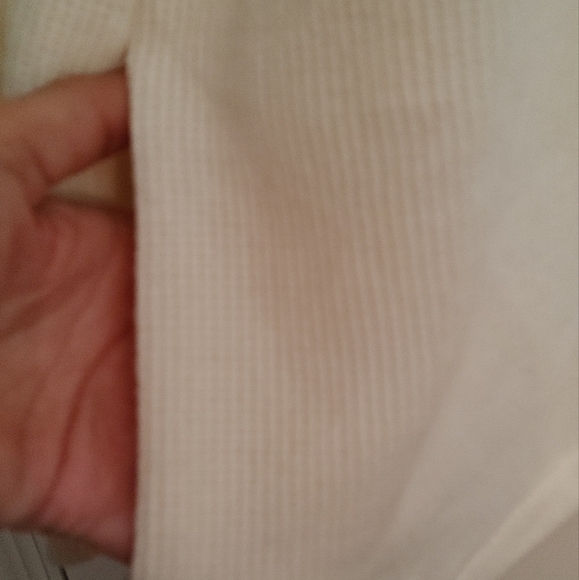 Madewell mock neck button back top SZ.L NWT Antique cream - Picture 7 of 10